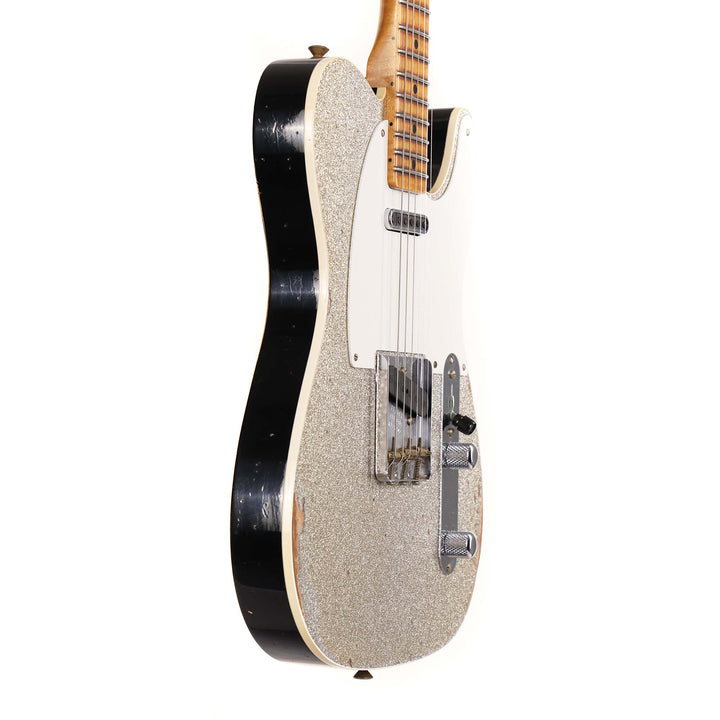 Fender Custom Shop Double Esquire Special Relic Aged Silver Sparkle and Black 2025
