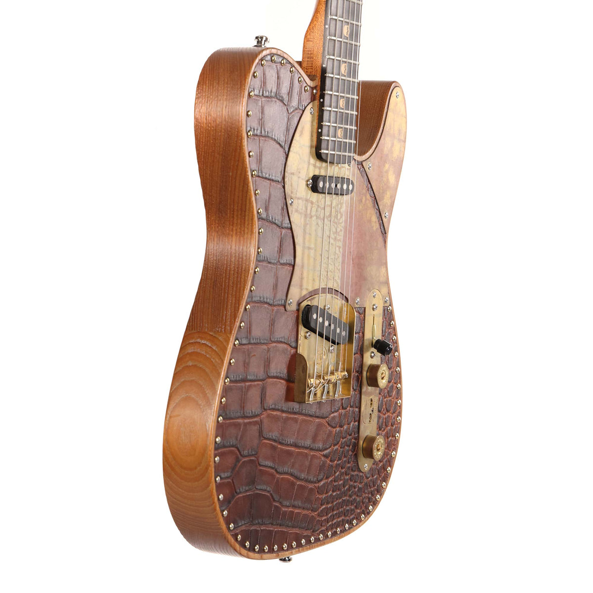 Paoletti Nancy Wine Crocodile Series Guitar 2019 — 5