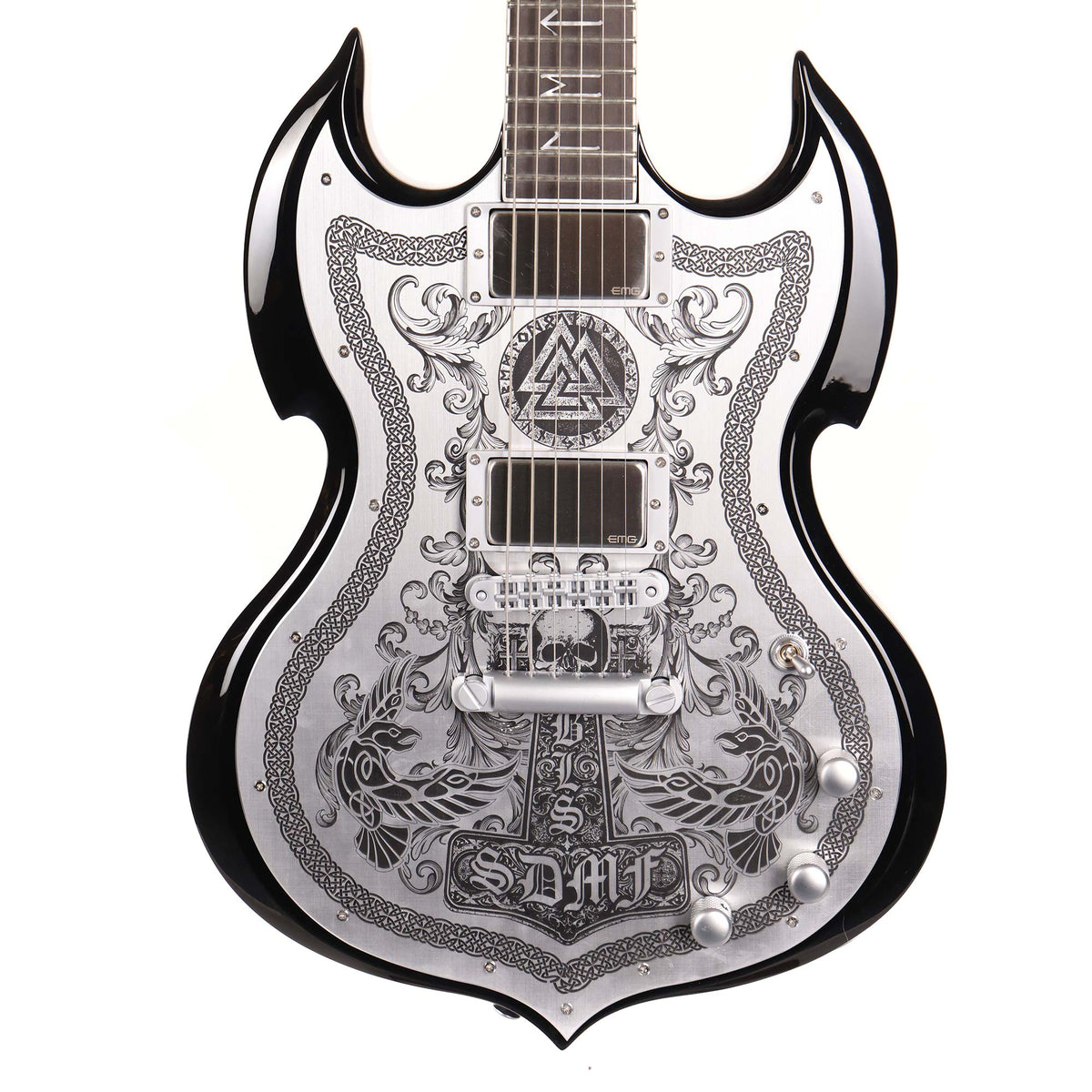 Wylde Audio Iron Works Barbarian Black Burst 2024 — 1