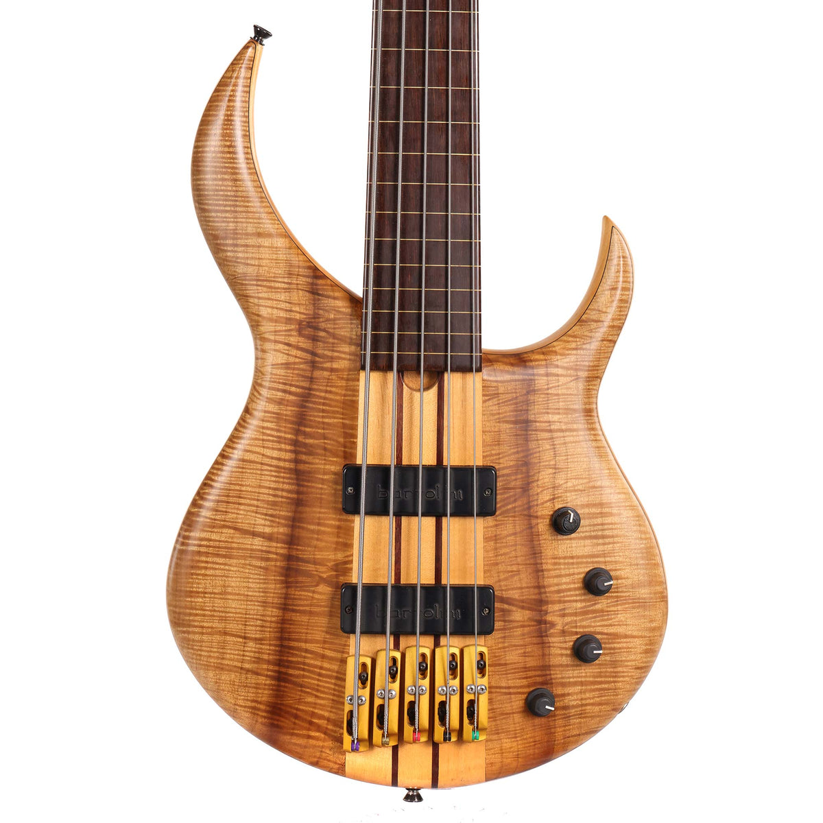 Sukop Classic 5-String Neck-Thru Fretless Bass Natural Used — 1