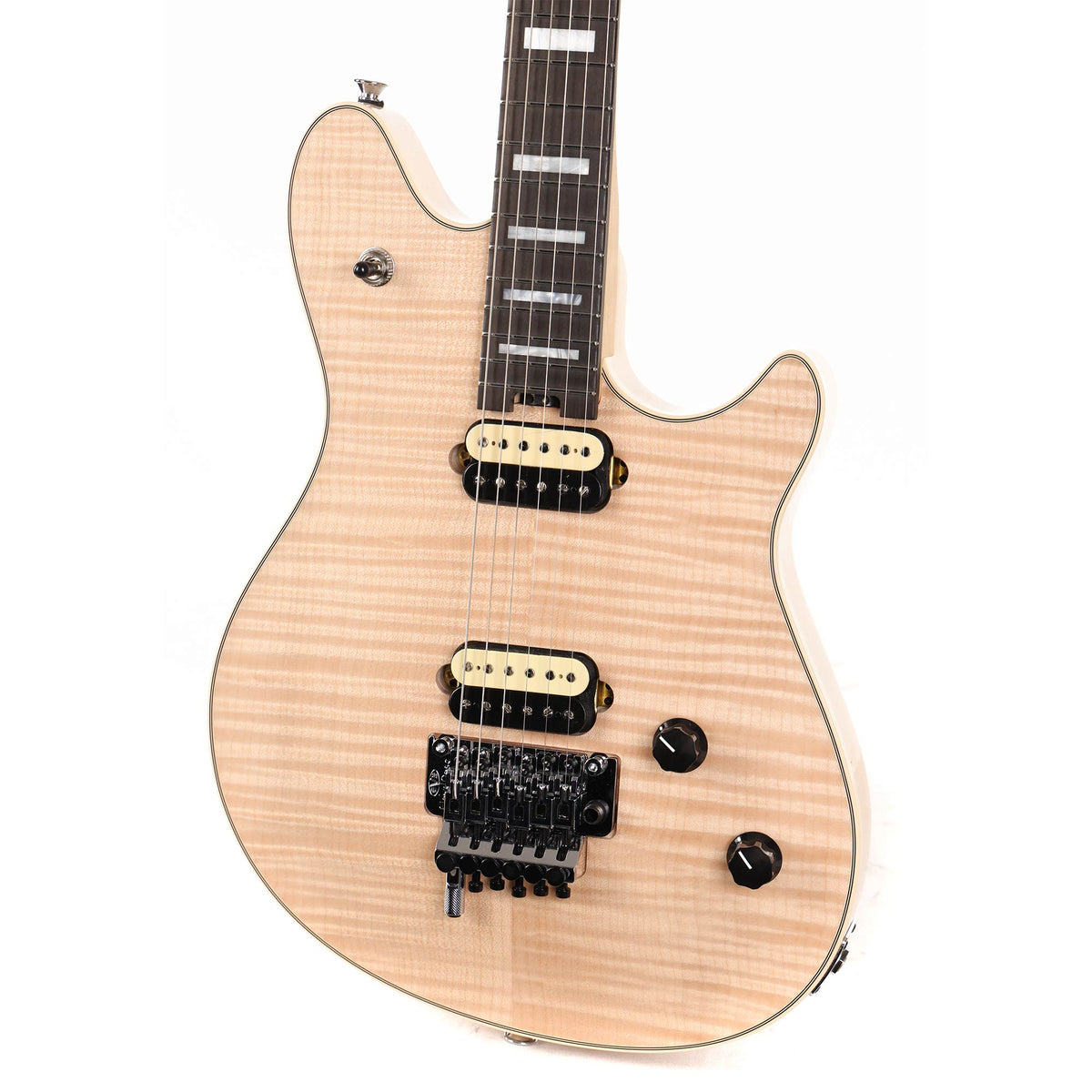 EVH Wolfgang USA Natural 5A Flame Top — 5