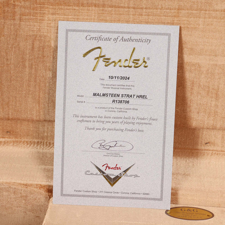 Fender Custom Shop Yngwie Malmsteen Signature Stratocaster Neo Relic Vintage White Zoo Exclusive 2024