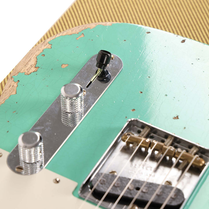 Fender Custom Shop Reverse Esquire Heavy Relic Faded Aged Seafoam Green 2023