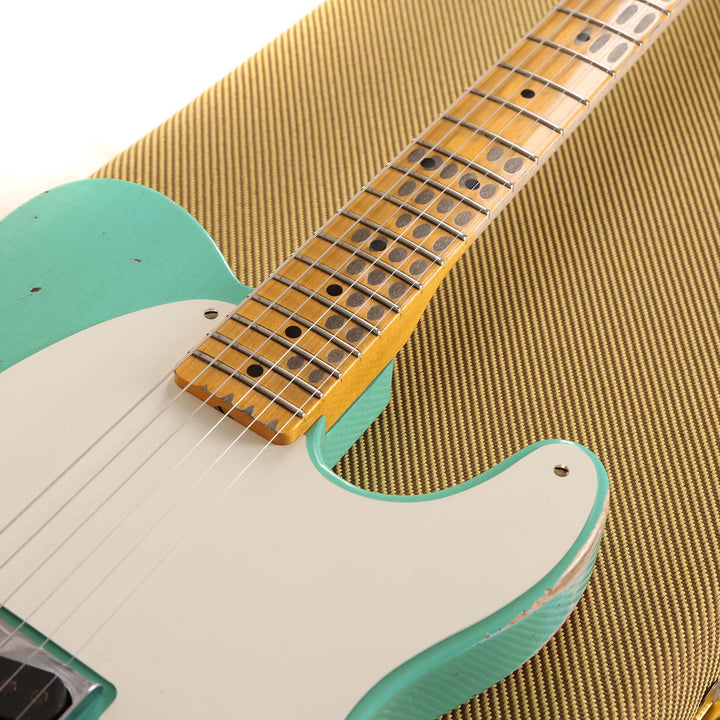 Fender Custom Shop Reverse Esquire Heavy Relic Faded Aged Seafoam Green 2023