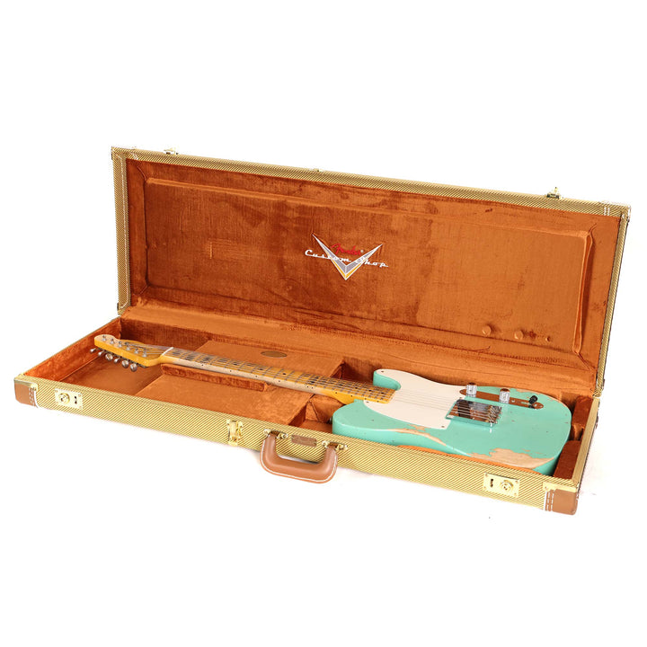 Fender Custom Shop Reverse Esquire Heavy Relic Faded Aged Seafoam Green 2023