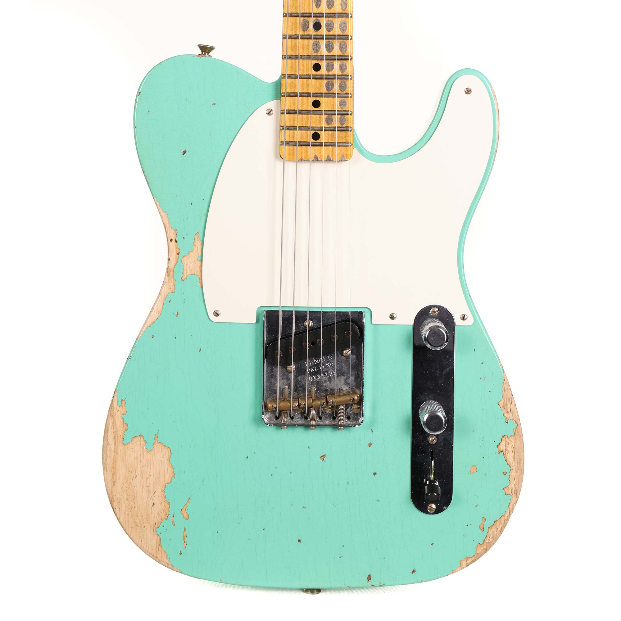 Fender Custom Shop Reverse Esquire Heavy Relic Faded Aged Seafoam