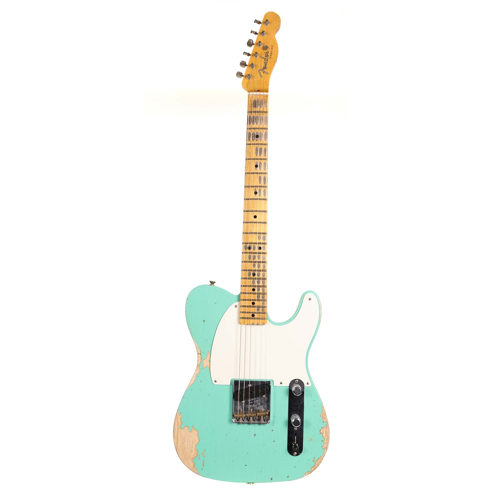 Fender Custom Shop Reverse Esquire Heavy Relic Faded Aged Seafoam