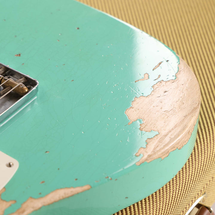 Fender Custom Shop Reverse Esquire Heavy Relic Faded Aged Seafoam Green 2023