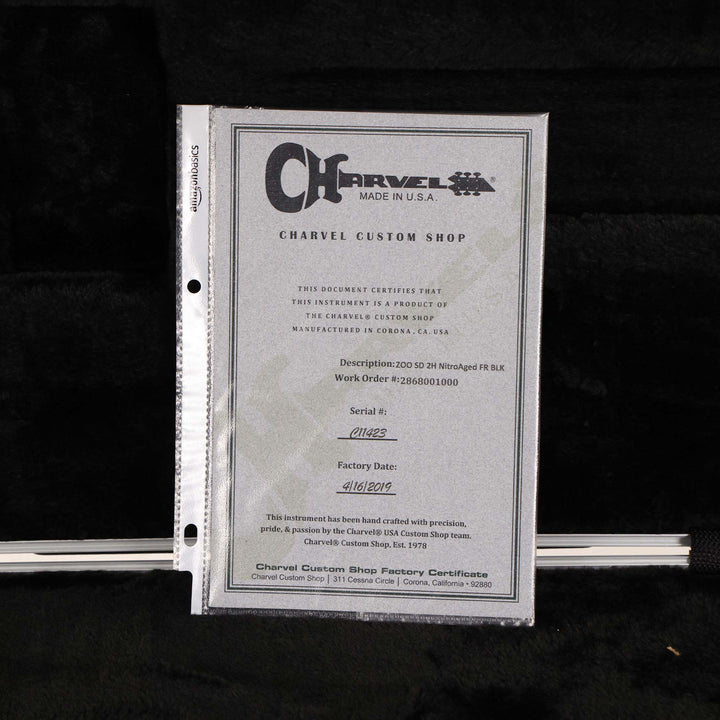 Charvel Custom Shop San Dimas Nitro Aged Black 2019