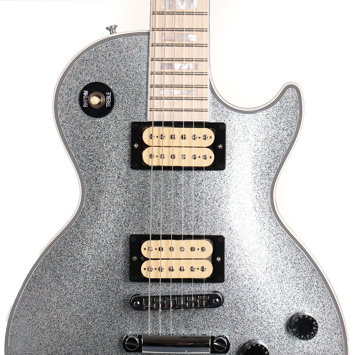 Gibson Custom Shop Les Paul Custom Made 2 Measure Glacier Blue Sparkle Maple Board 2025 — 4