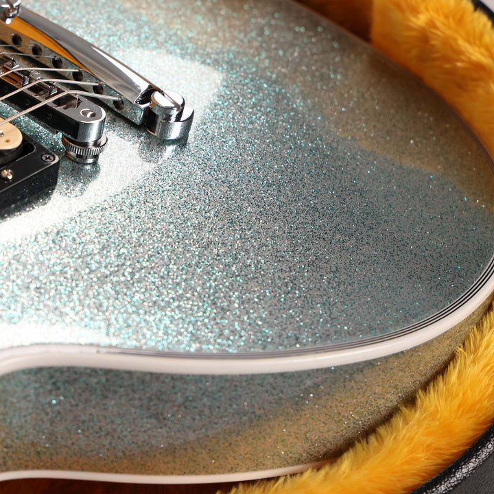 Gibson Custom Shop Les Paul Custom Made 2 Measure Glacier Blue Sparkle Maple Board 2025