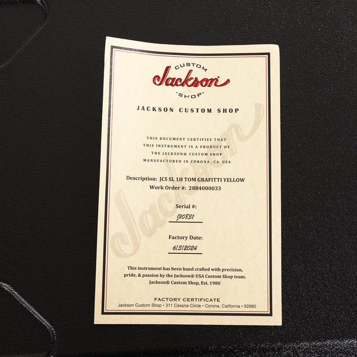 Jackson Custom Shop Soloist SL1 Graffiti Yellow 2024