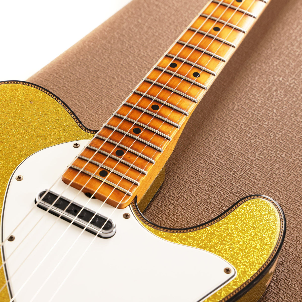 Fender Custom Shop Limited 60s Custom Telecaster Thinline Chartreuse Sparkle 2022 — 11