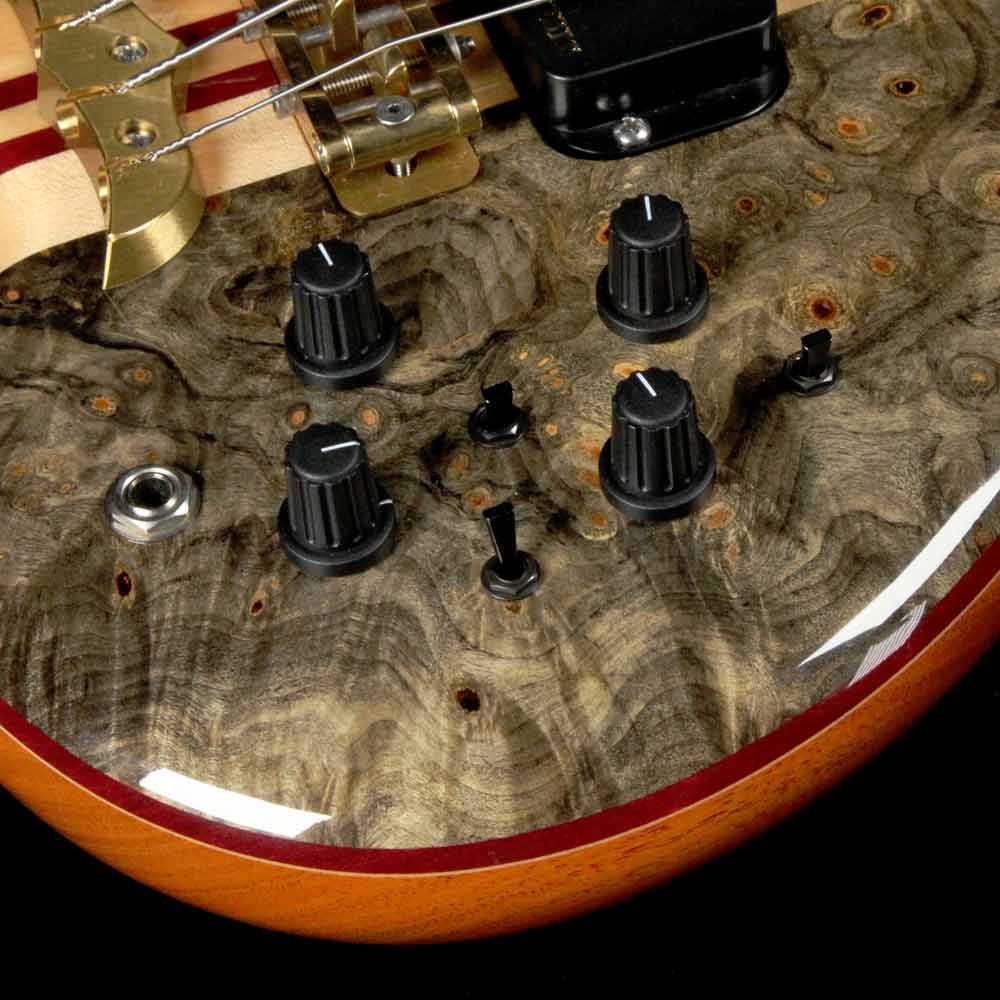 Alembic Signature Standard Bass Buckeye Burl Natural — 7