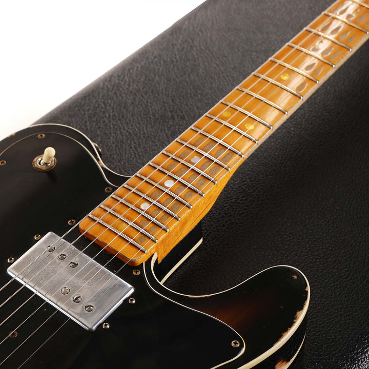 Fender Custom Shop Double Custom Telecaster Heavy Relic Faded Aged 3-Tone Sunburst 2022