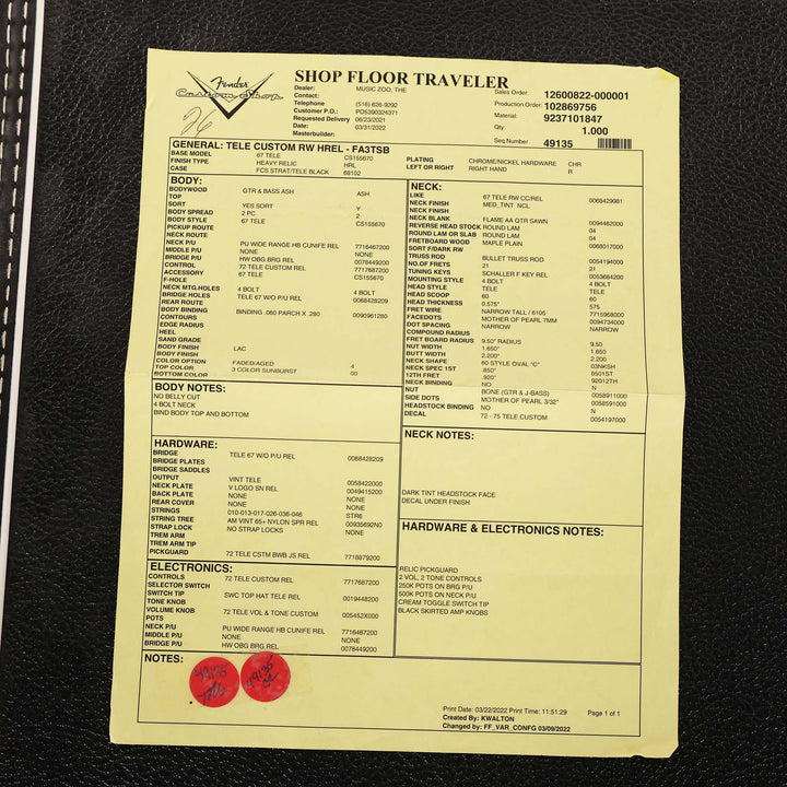 Fender Custom Shop Double Custom Telecaster Heavy Relic Faded Aged 3-Tone Sunburst 2022