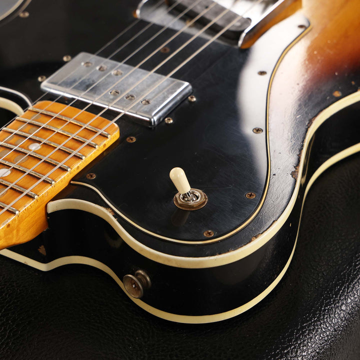 Fender Custom Shop Double Custom Telecaster Heavy Relic Faded Aged 3-Tone Sunburst 2022
