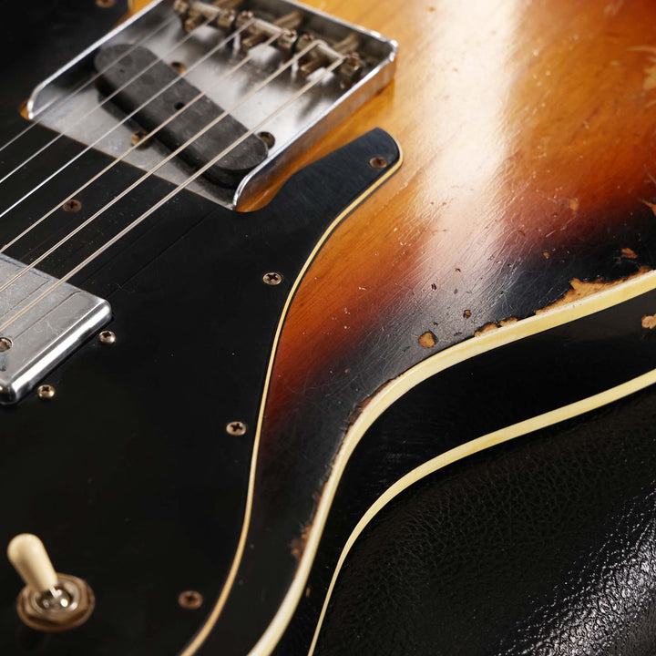 Fender Custom Shop Double Custom Telecaster Heavy Relic Faded Aged 3-Tone Sunburst 2022