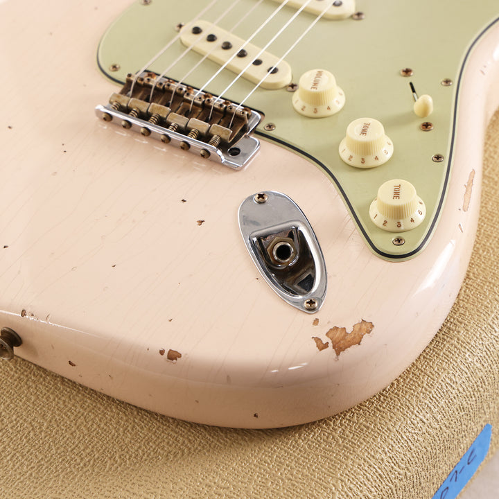 Fender Custom Shop Limited Edition '63 Strat Relic Super Faded Aged Shell Pink 2024