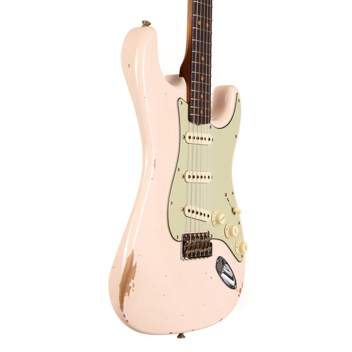 Fender Custom Shop Limited Edition '63 Strat Relic Super Faded Aged Shell Pink 2024 — 5