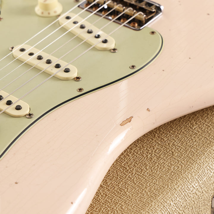 Fender Custom Shop Limited Edition '63 Strat Relic Super Faded Aged Shell Pink 2024