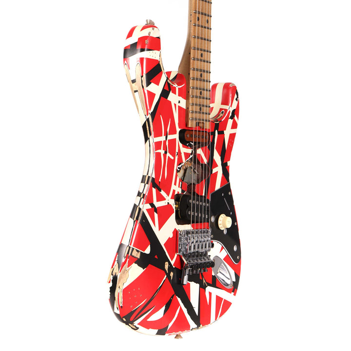 EVH Striped Series Frankie Red/White/Black Relic 2021