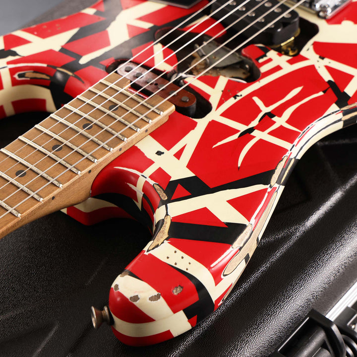 EVH Striped Series Frankie Red/White/Black Relic 2021