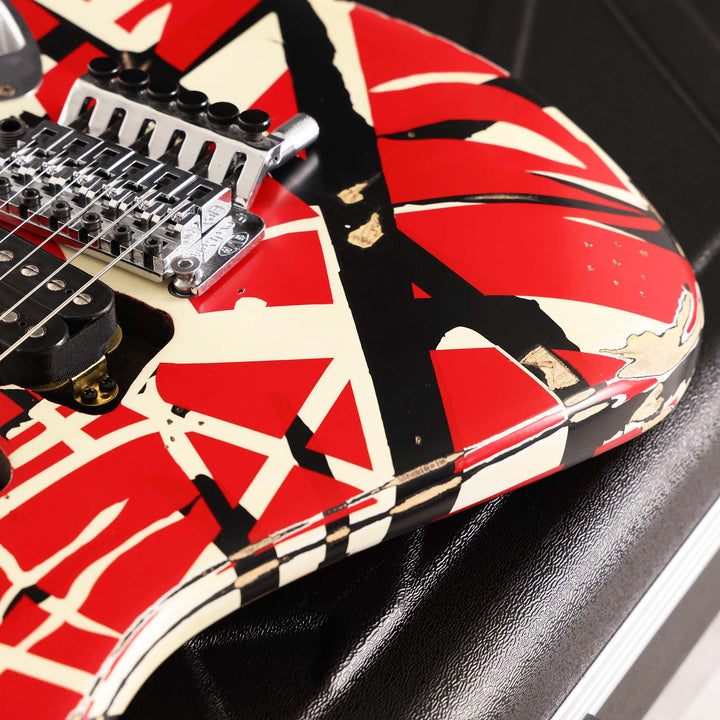EVH Striped Series Frankie Red/White/Black Relic 2021