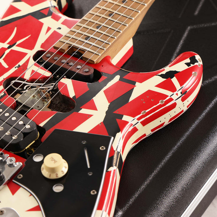 EVH Striped Series Frankie Red/White/Black Relic 2021