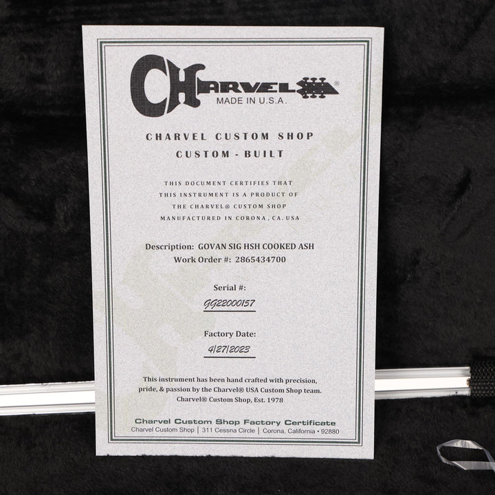 Charvel Guthrie Govan Signature HSH Caramelized Ash Natural