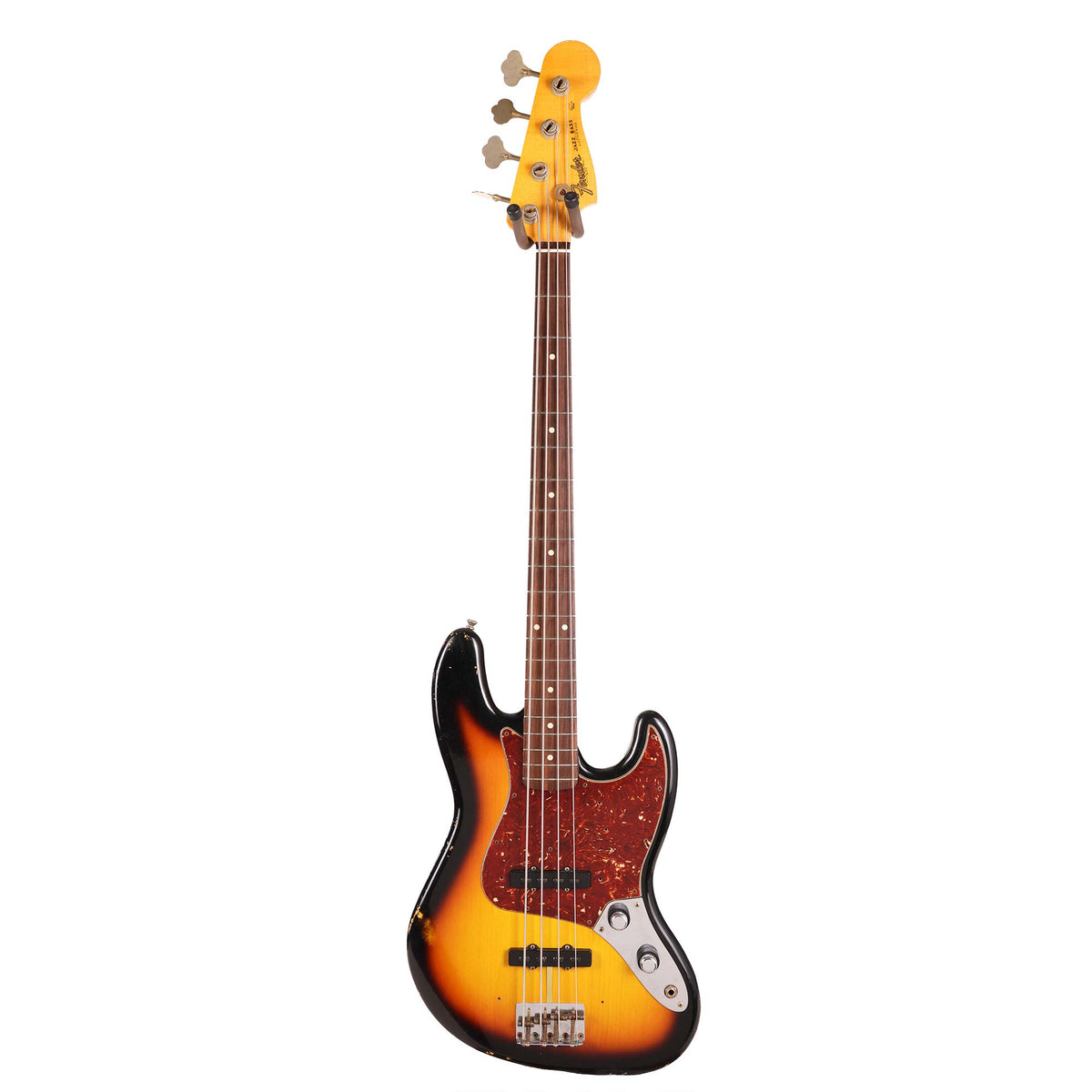 Fender Custom Shop 1960 Jazz Bass Reissue 3-Tone Sunburst Relic 2011 — 2