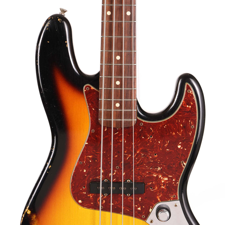 Fender Custom Shop 1960 Jazz Bass Reissue 3-Tone Sunburst Relic 2011