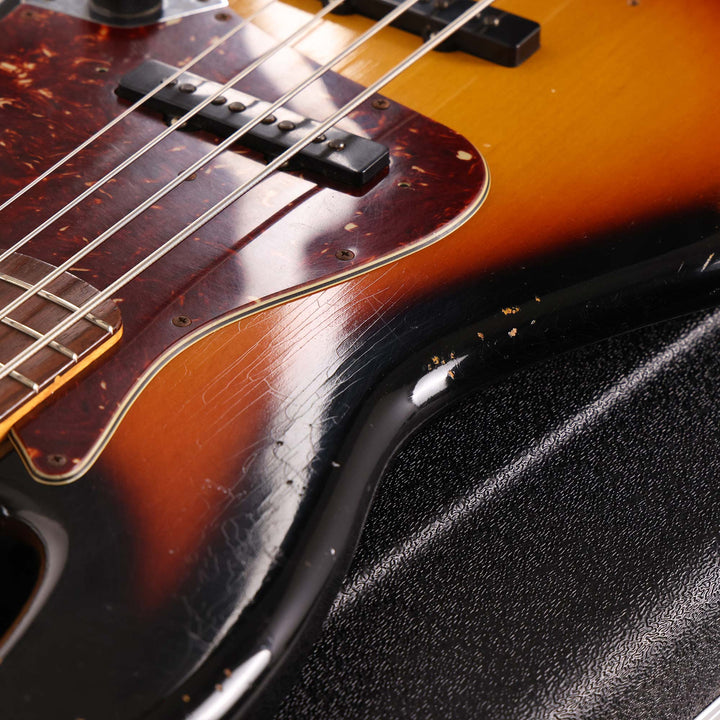 Fender Custom Shop 1960 Jazz Bass Reissue 3-Tone Sunburst Relic 2011