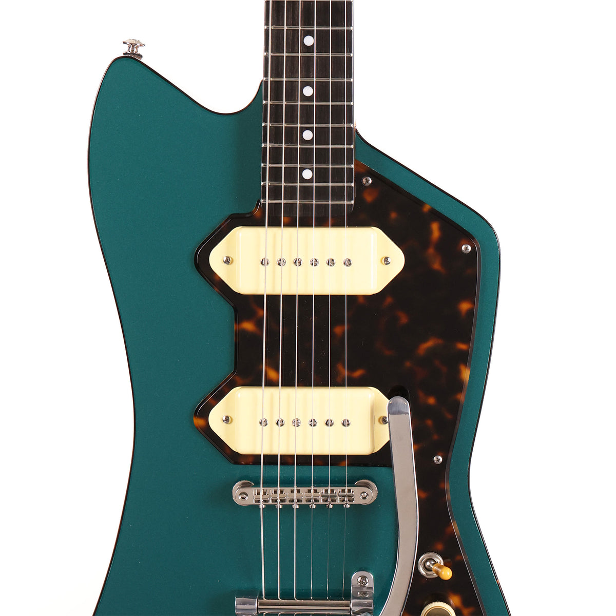 Fab Guitars Cadillac P-90’s Sherwood Green Used — 4