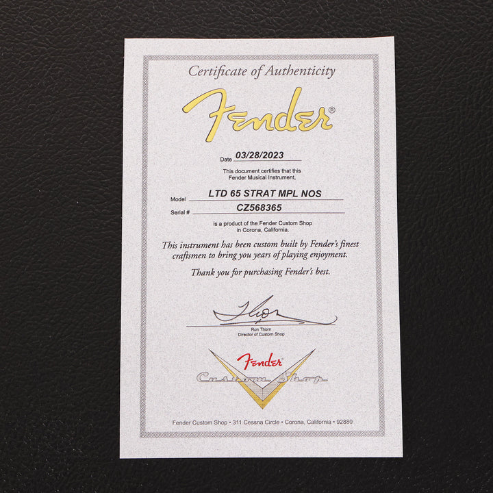 Fender Custom Shop Limited Edition 1965 Stratocaster NOS Aged Ice Blue Metallic 2023