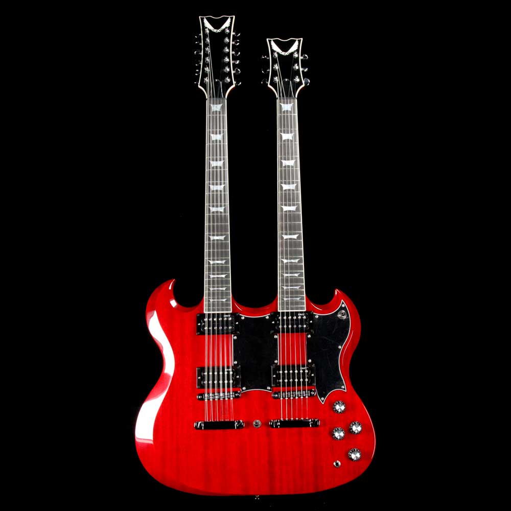 Dean Gran Sport Double Neck Trans Cherry — 2