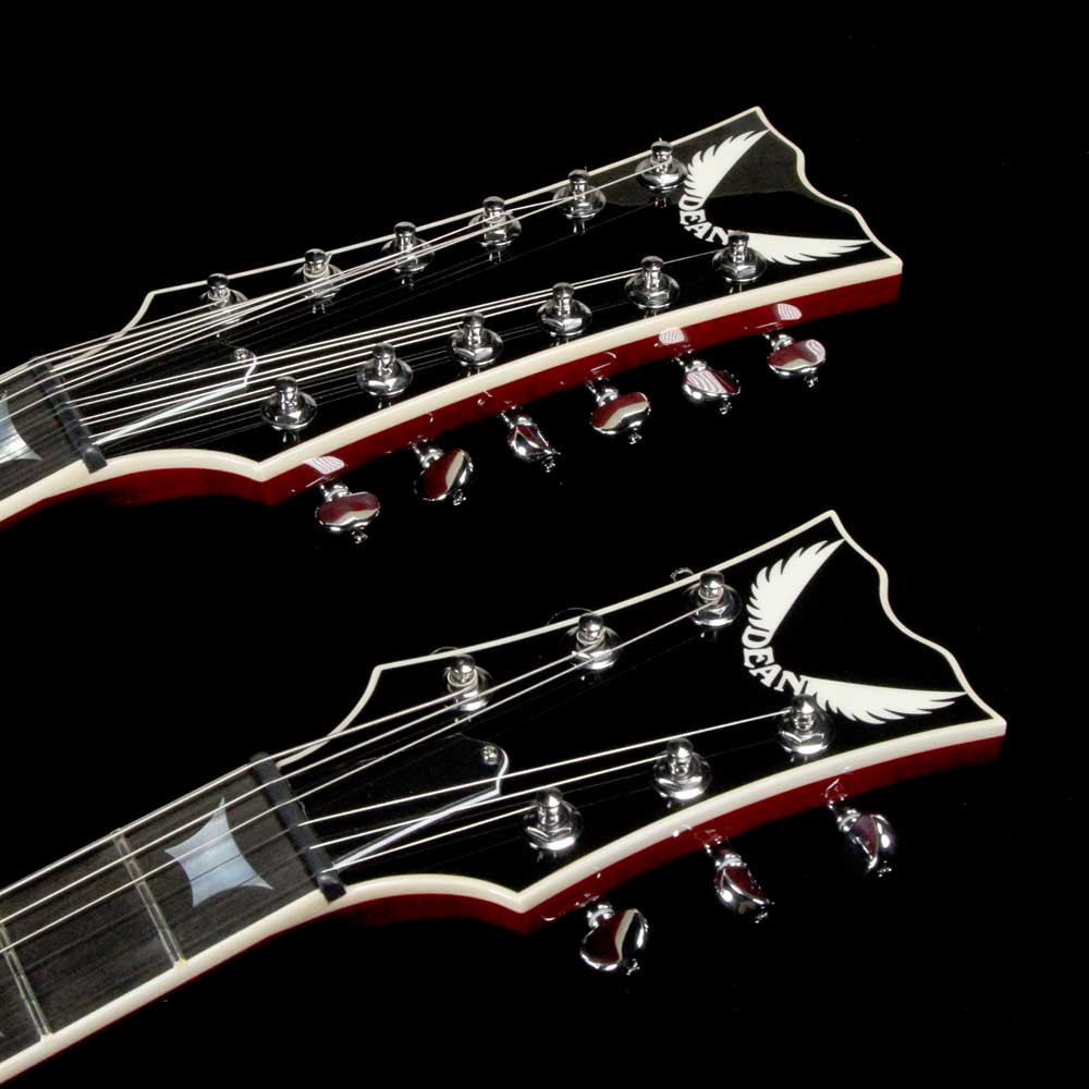 Dean Gran Sport Double Neck Trans Cherry — 4