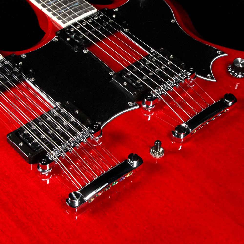 Dean Gran Sport Double Neck Trans Cherry — 7