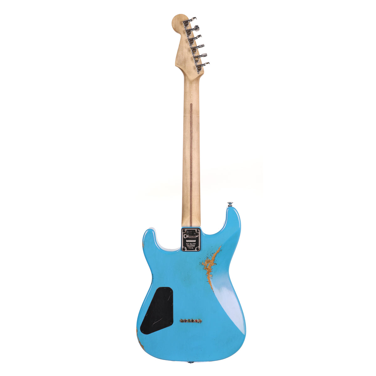 Charvel Custom Shop San Dimas Hardtail Nitro Aged Robins Egg Blue — 4