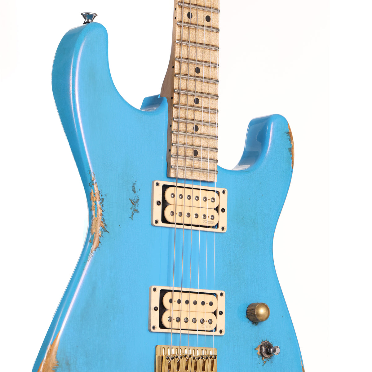 Charvel Custom Shop San Dimas Hardtail Nitro Aged Robins Egg Blue — 5