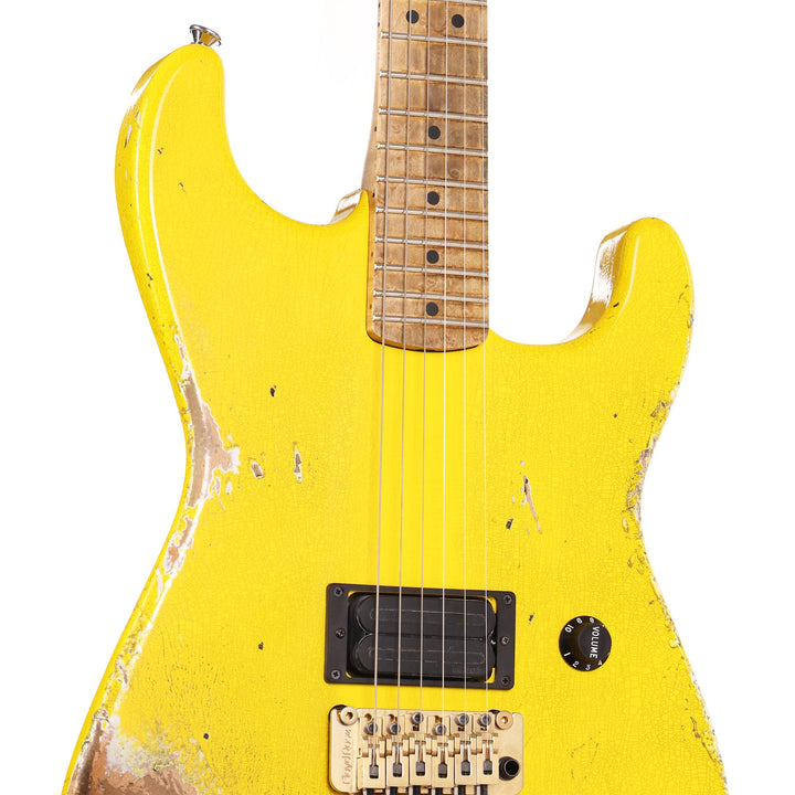 Charvel Custom Shop San Dimas Nitro Aged Graffiti Yellow 2025