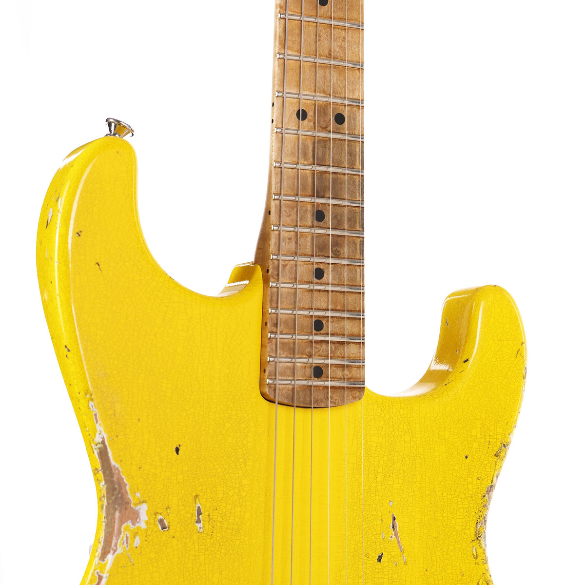 Charvel Custom Shop San Dimas Nitro Aged Graffiti Yellow 2025 — 7