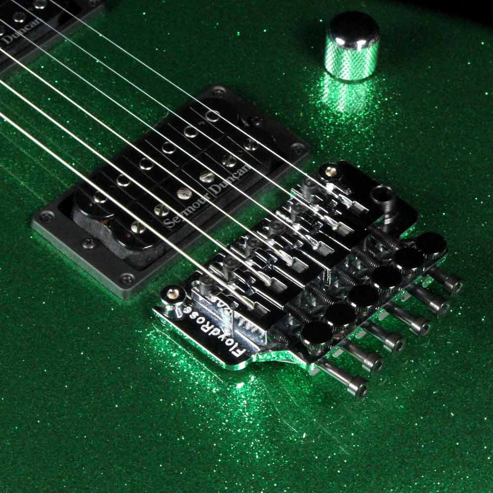 Charvel Custom Shop San Dimas 2H FR Green Sparkle 2017 — 6