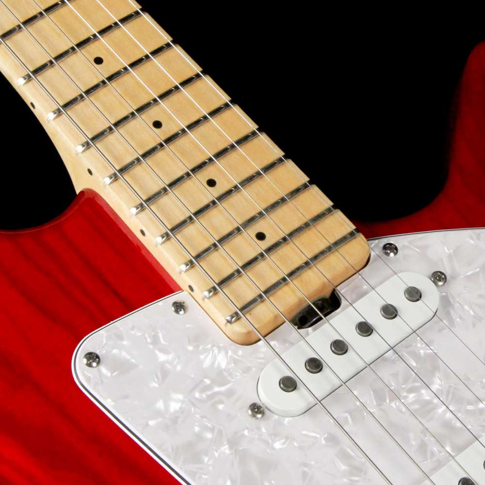 Ernie Ball Music Man Albert Lee Transparent Red — 7
