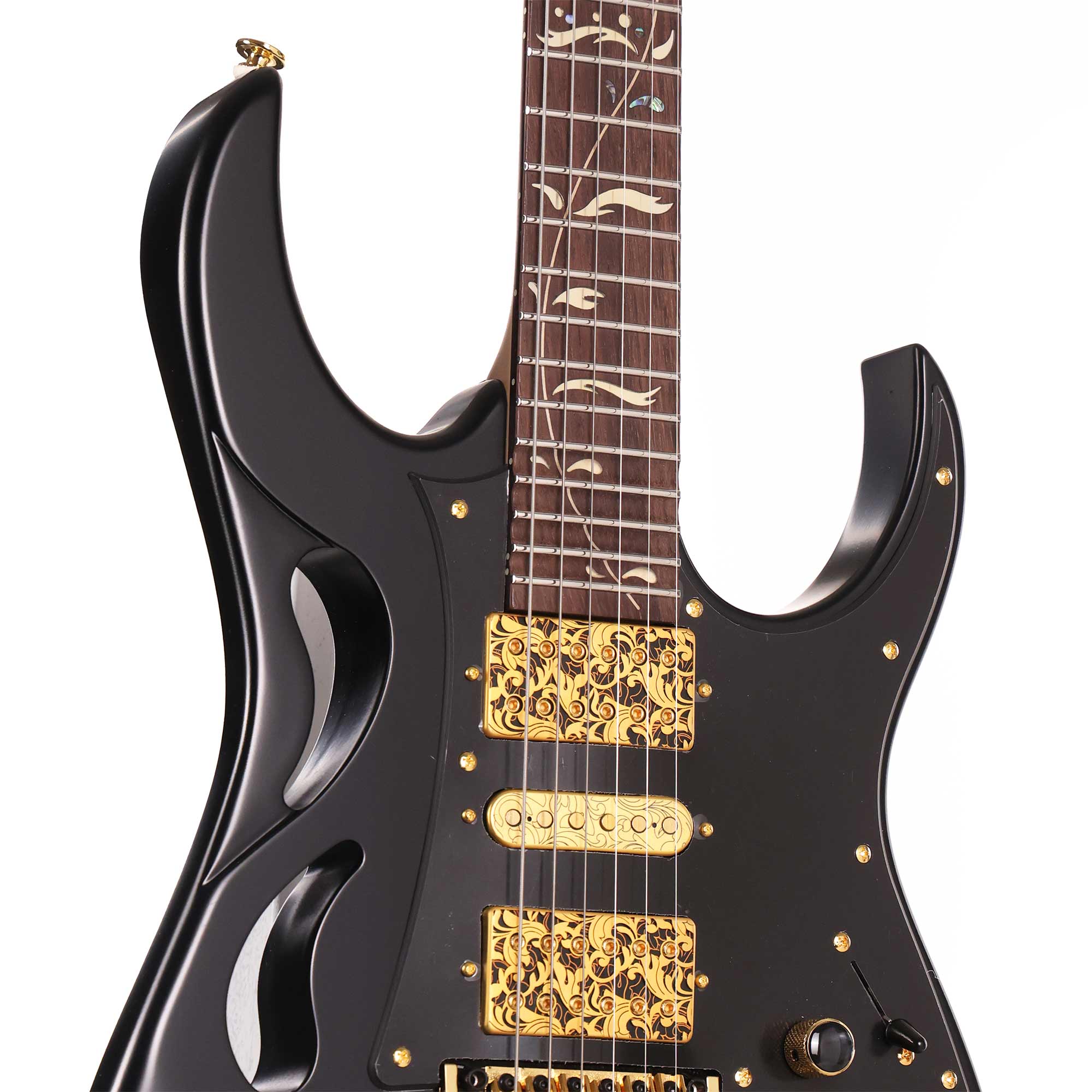Ibanez PIA3761 Steve Vai Signature Onyx Black 2023 | The Music Zoo