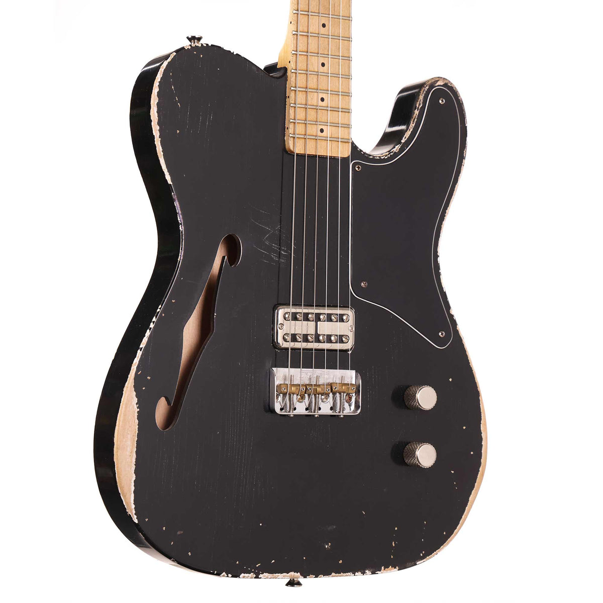 Berly Guitars Thinline T-Style Guitar Aged Black Used — 1