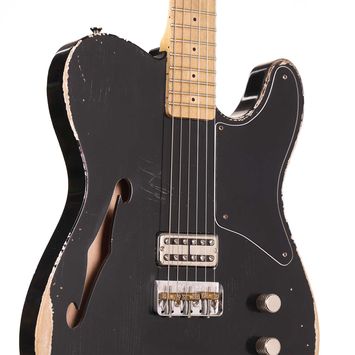 Berly Guitars Thinline T-Style Guitar Aged Black Used — 5