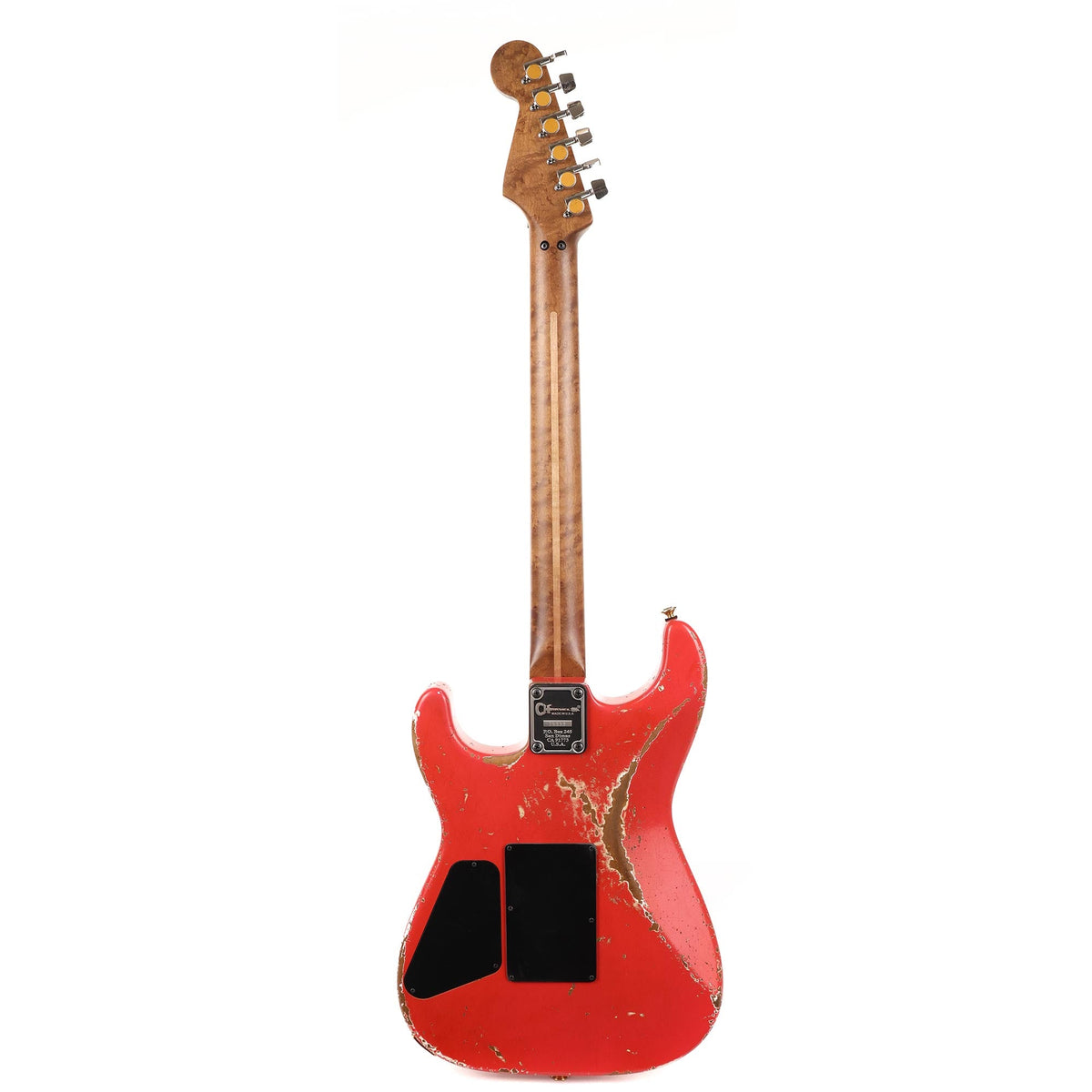 Charvel Custom Shop San Dimas Nitro Aged Roasted Alder Fiesta Red — 3