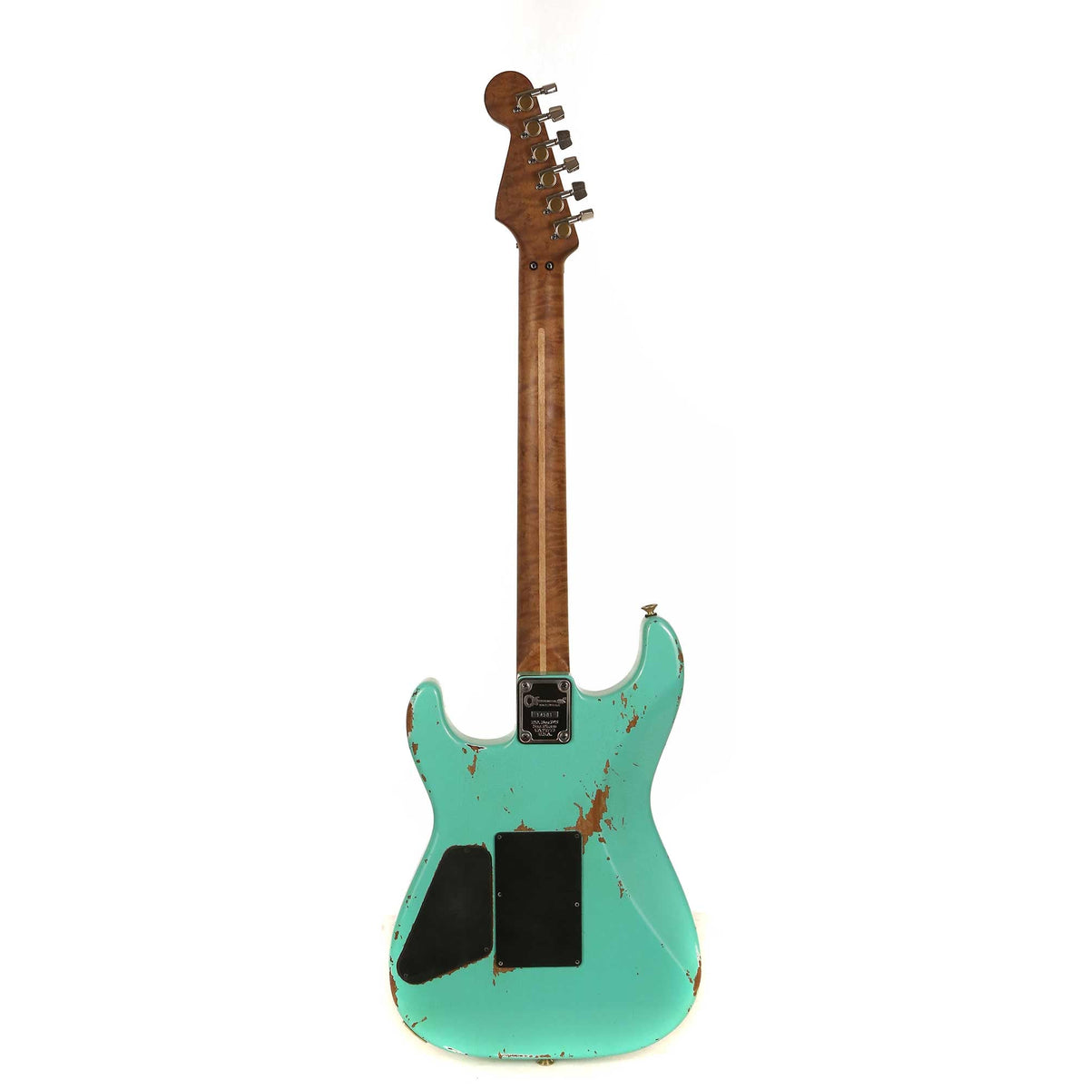 Charvel Custom Shop San Dimas Nitro Aged Roasted Alder Seafoam Green — 3