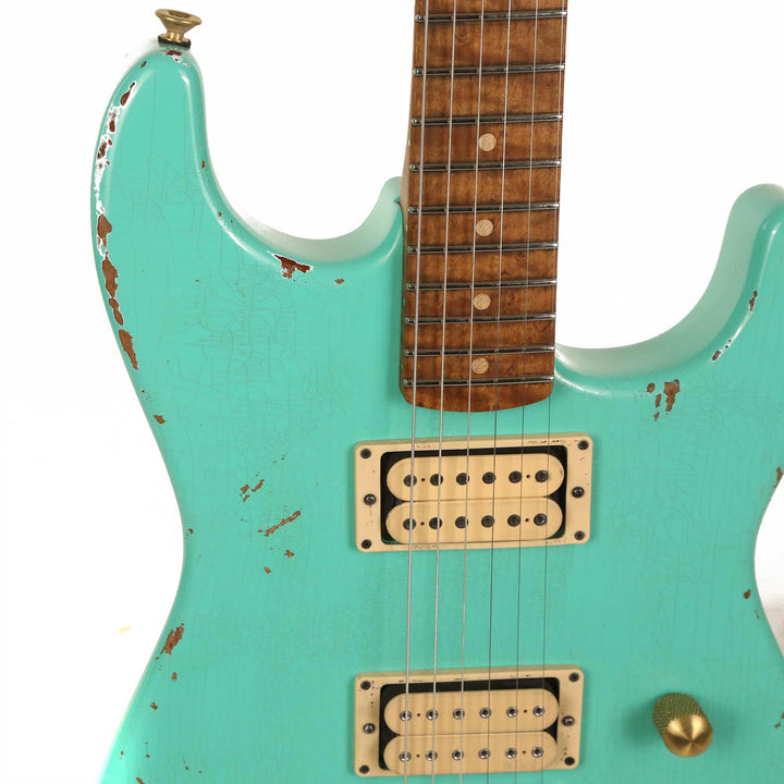 Charvel Custom Shop San Dimas Nitro Aged Roasted Alder Seafoam Green